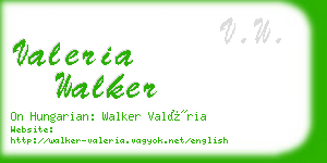 valeria walker business card